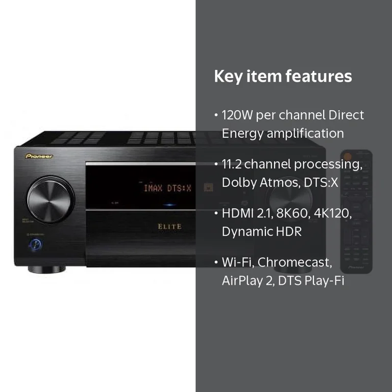 Pioneer Elite VSX-LX505 120W 9.2 Channel Network AV Receiver
