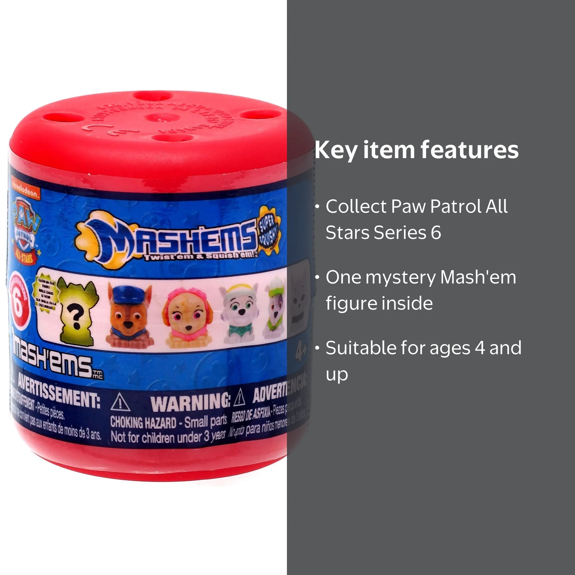Surprise Toys Squishy Chase - Mash'Ems Series 6 Paw Patrol Mystery