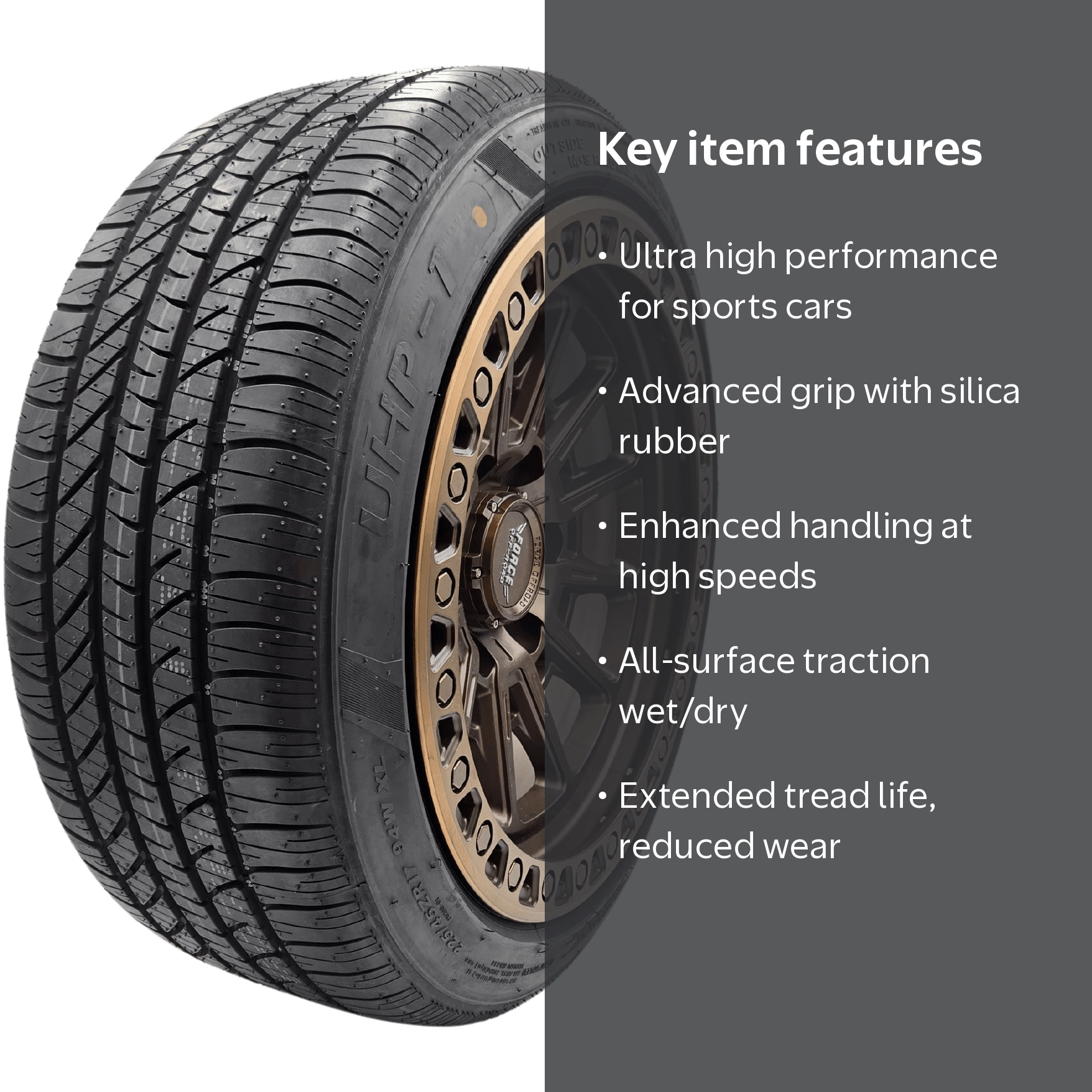 SuperMax UHP-1 UHP 245/45ZR20 99W Passenger Tire - Walmart.com