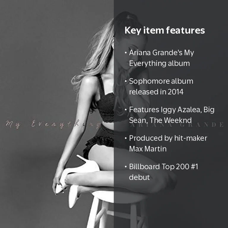 Republic Records, Ariana Grande - My Everything CD, 2014 Sophomore