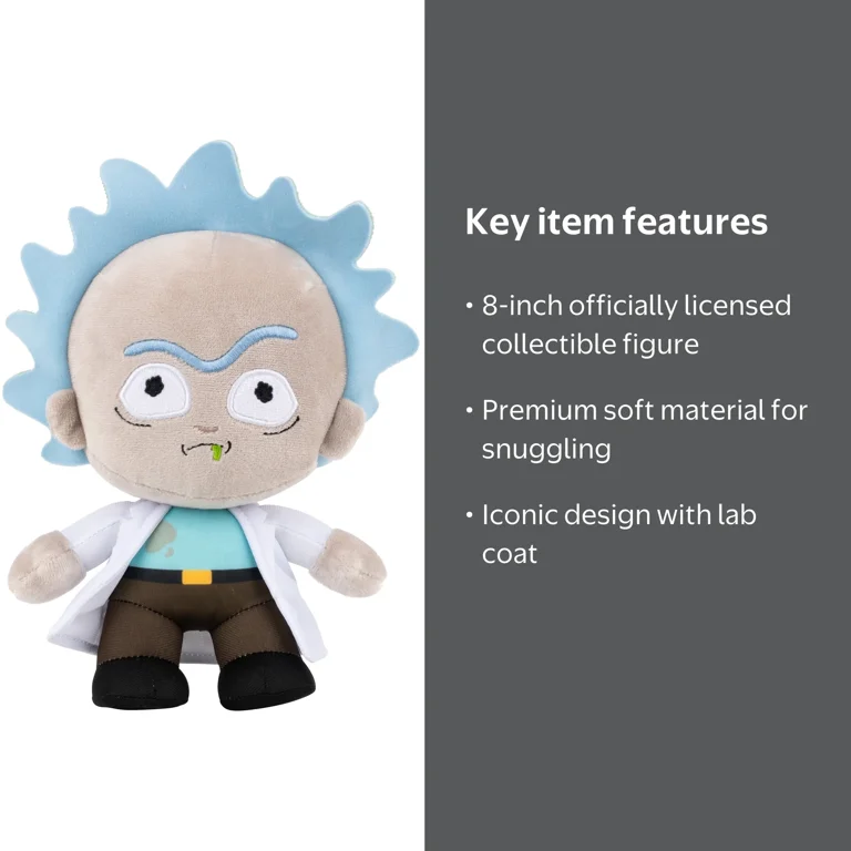 Warner Bros. Discovery 8 inch Rick Plush from Rick and Morty