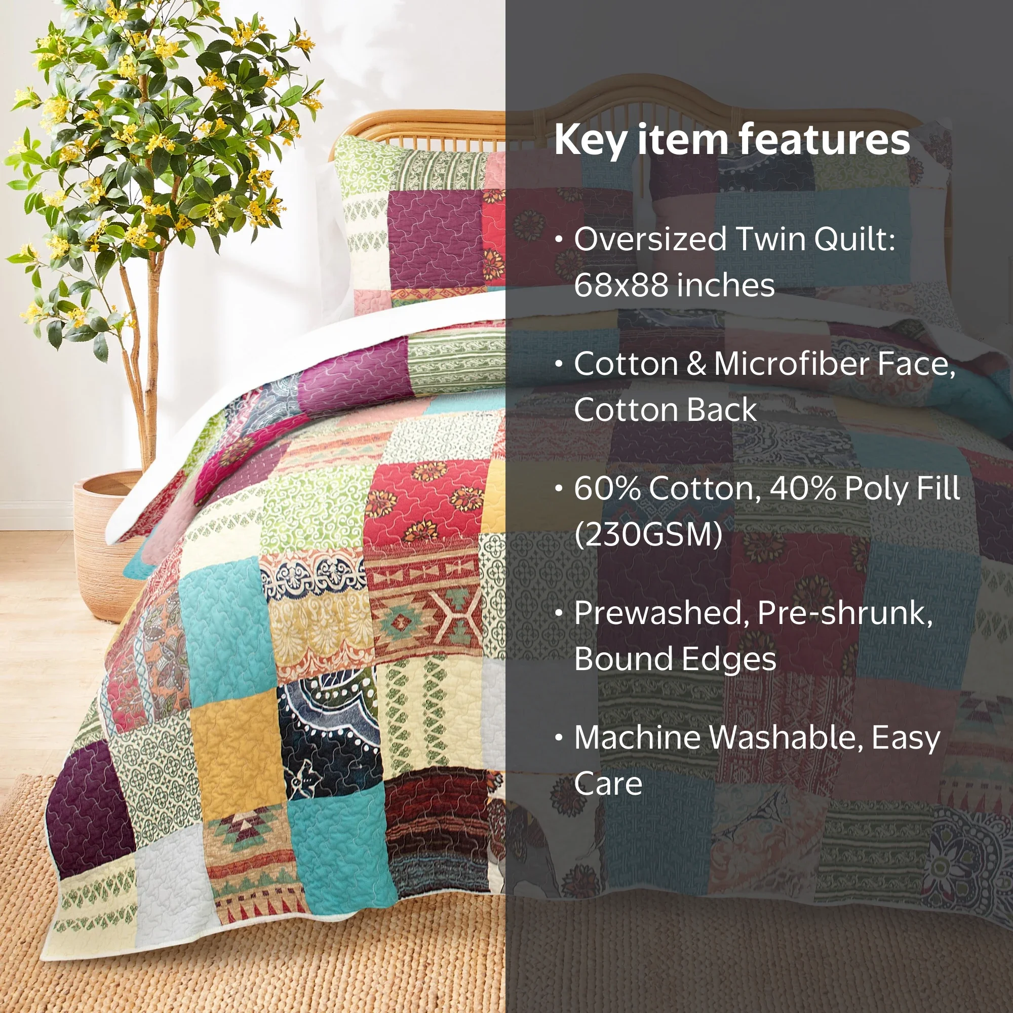 Greenland Home Fashions Renee Upcycle Remnant Fabric Authentic