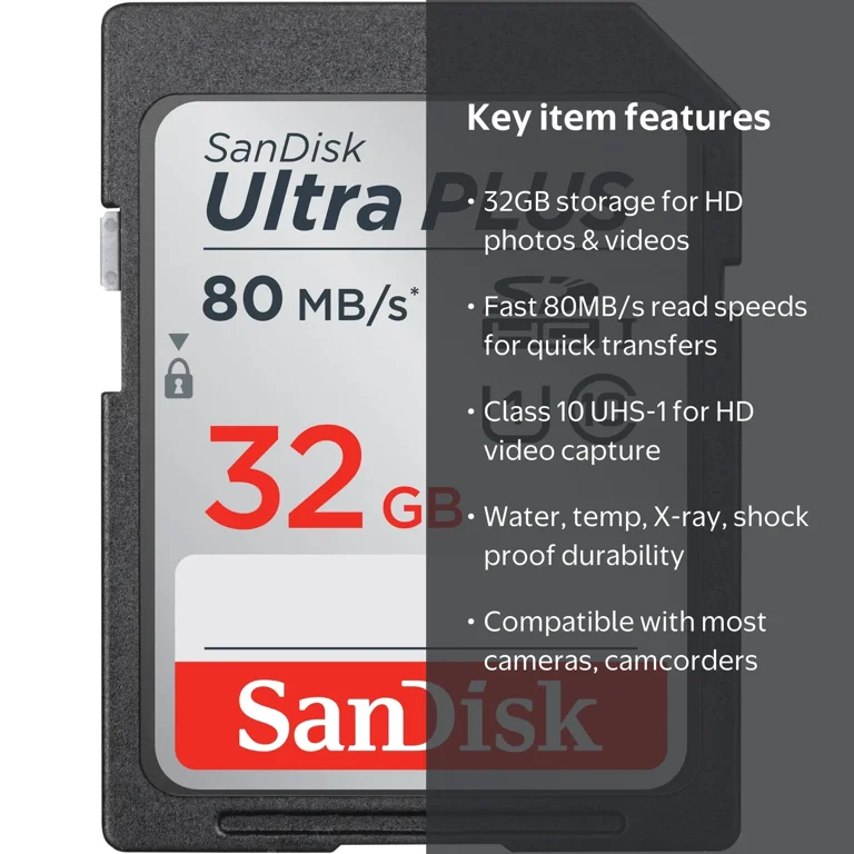 microSD カード 32GB 21枚 CLASS 10 UHS-I LVRG SanDisk Ultra PLUS 32GB, Class 10, UHS-1, SDHC Memory Card