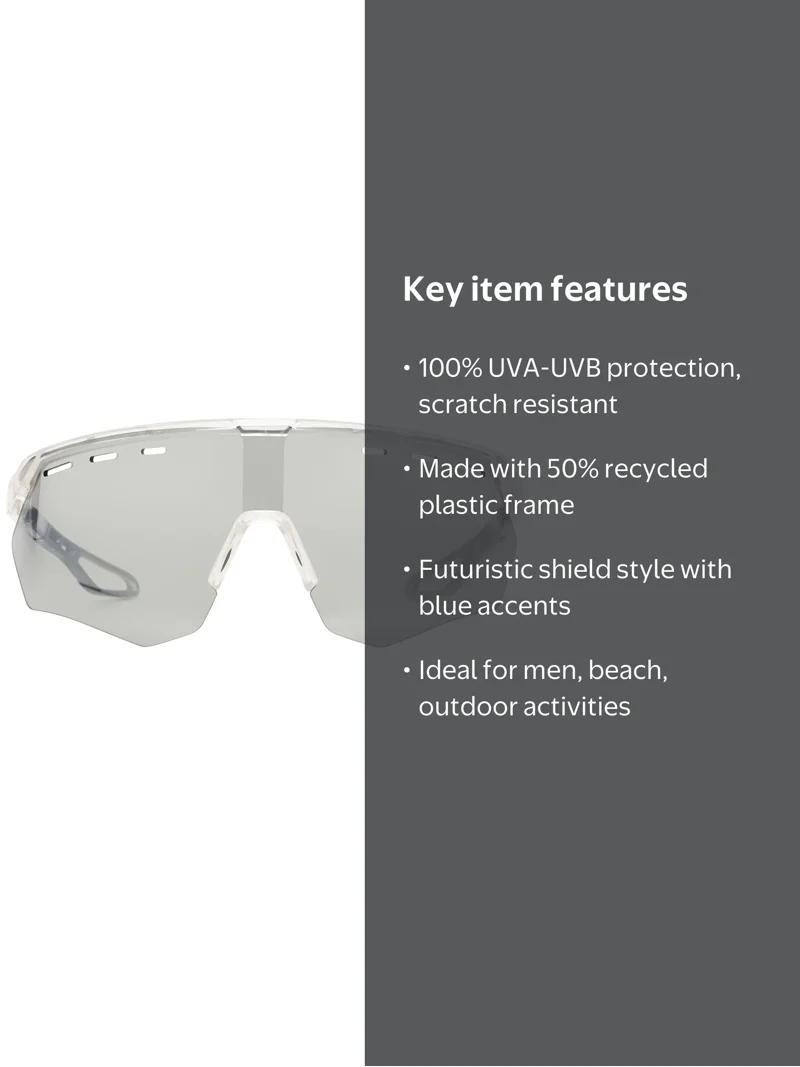 Panama Jack x Foster Grant Transparent Shield Men's Sunglasses