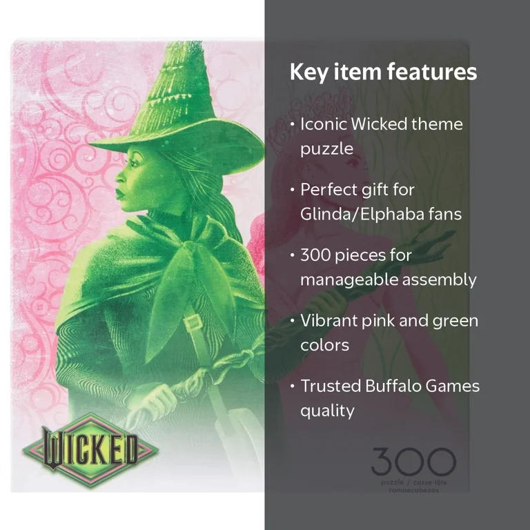 Buffalo Games Wicked Puzzle Pink Goes Good With Green 300 Piece