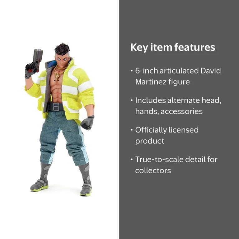 Cyberpunk 2077, Character Figure, Moveable with Accessories, 6