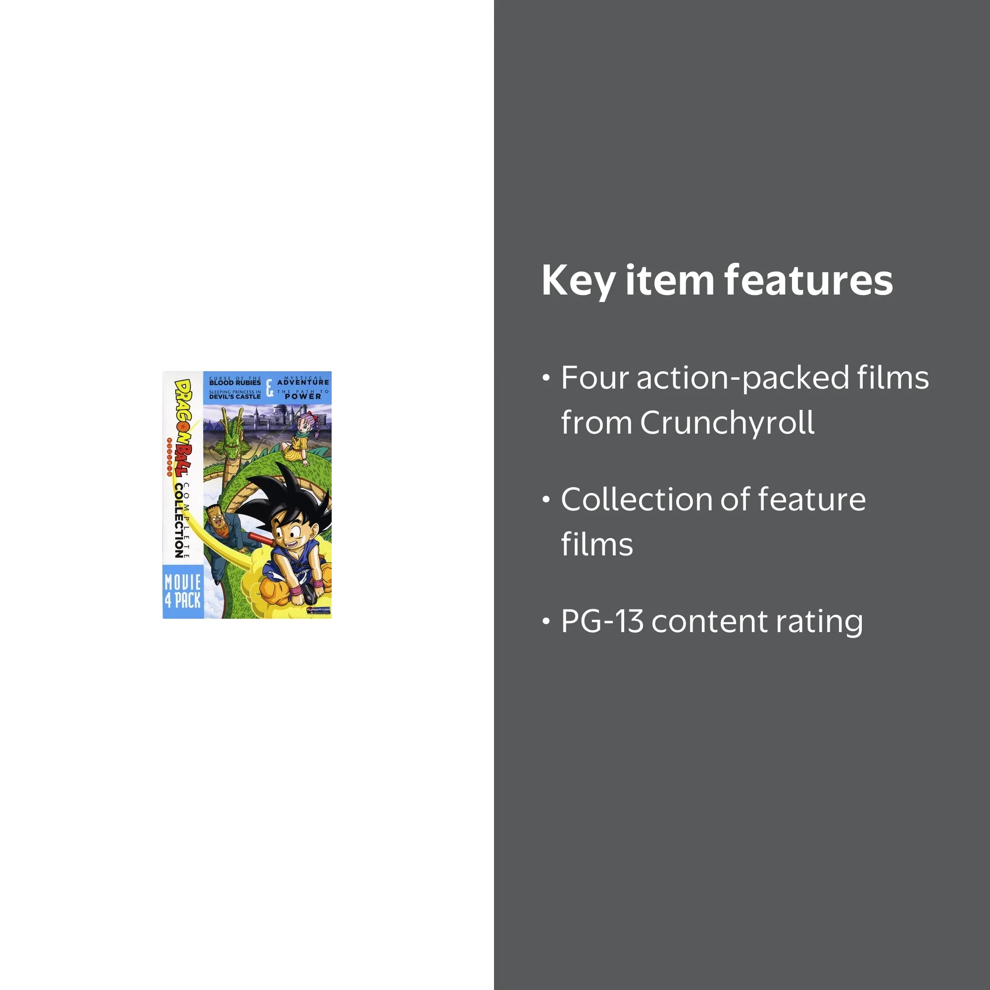 Dragon Ball: 4 Movie Pack - Walmart.com