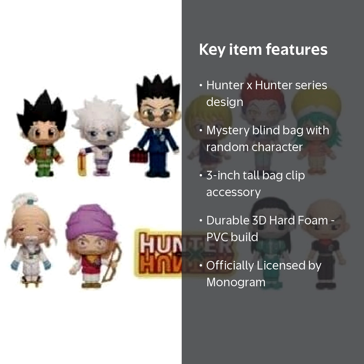 Monogram: Hunter X Hunter Series 1 - 3D Foam Bag Clip Blind Bag