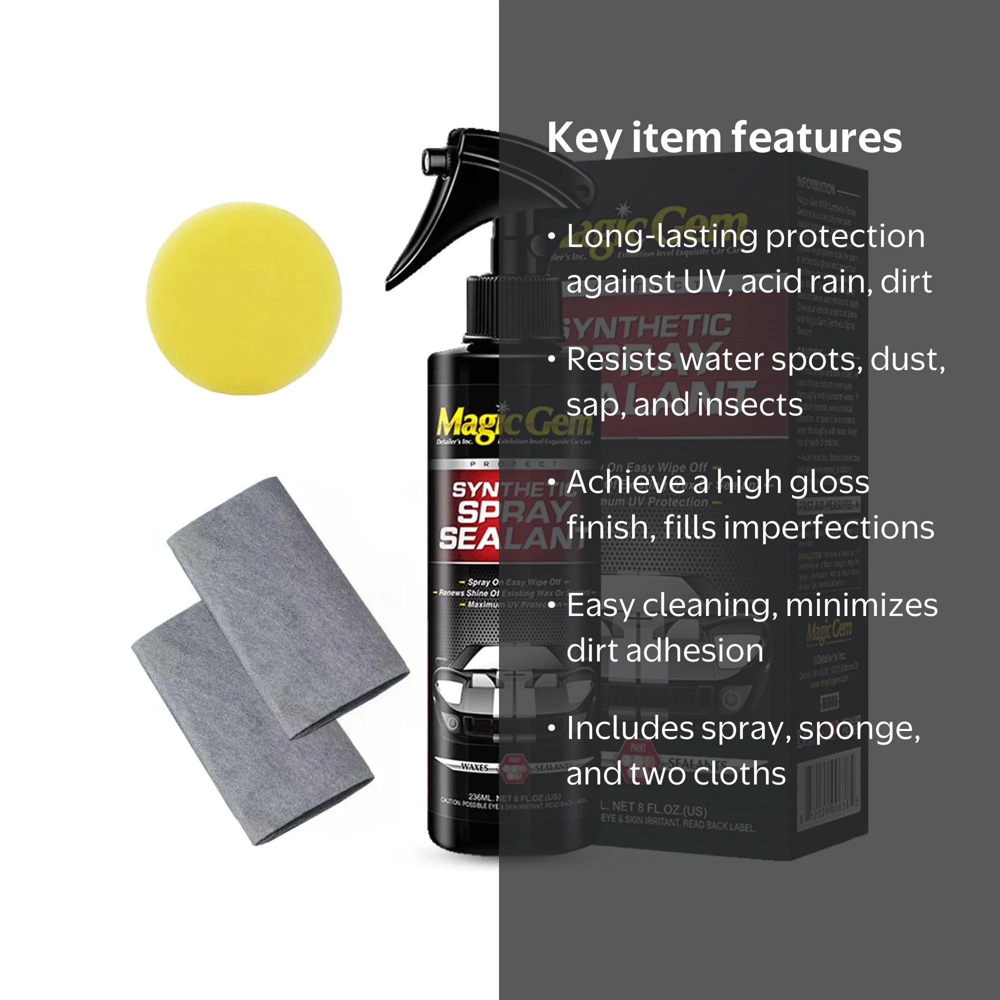 Magic Gem Nano Spray Seal, New Car Wax Polish Spray, Coating Spray