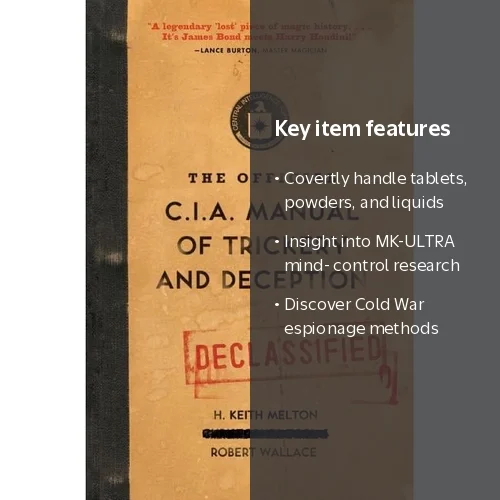 Historical Book: The Official CIA Manual of Trickery and Deception