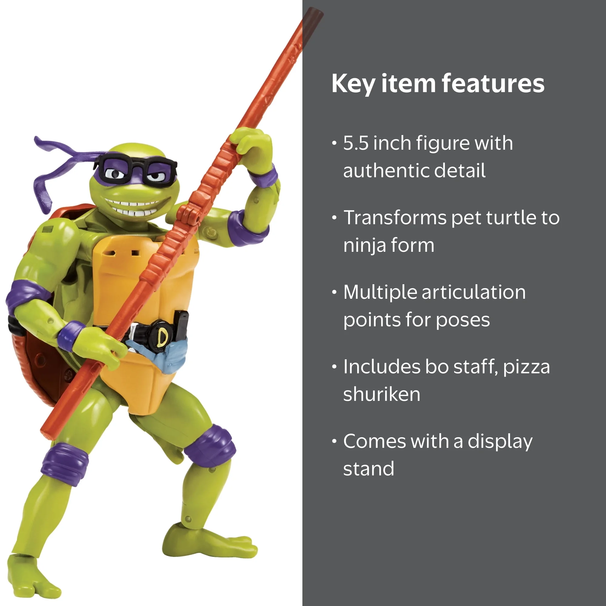 Teenage Mutant Ninja Turtles Mutations Deluxe 5.5” Donatello Pet