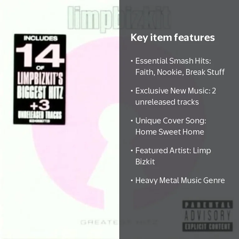 Geffen Records, CD, Greatest Hitz, includes 'Faith' and 'Nookie