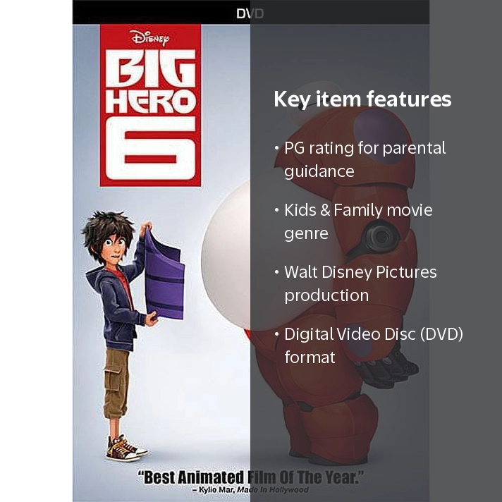 Disney, Big Hero 6, Digital Video Disc, Kids and Family - Walmart.com