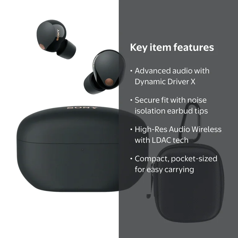 Sony WF-1000XM5 Earbuds with Extra Bass, True Wireless & Noise