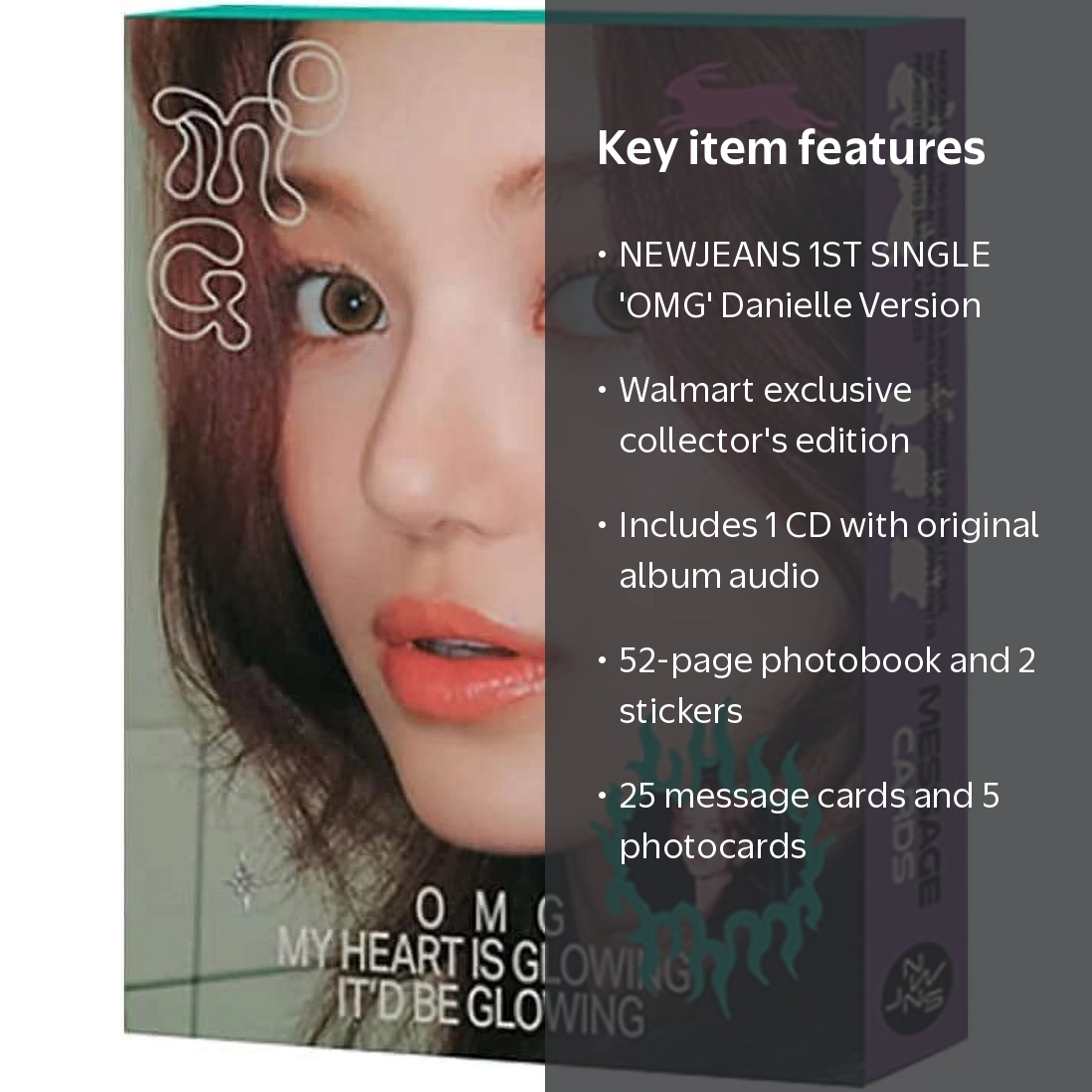 NEWJEANS - 1ST SINGLE 'OMG' MESSAGE CARD VER. (DANIELLE) INCLUDES