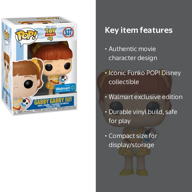 Funko POP! Disney: Toy Story 4 - Gabby Holding Forky Vinyl Figure