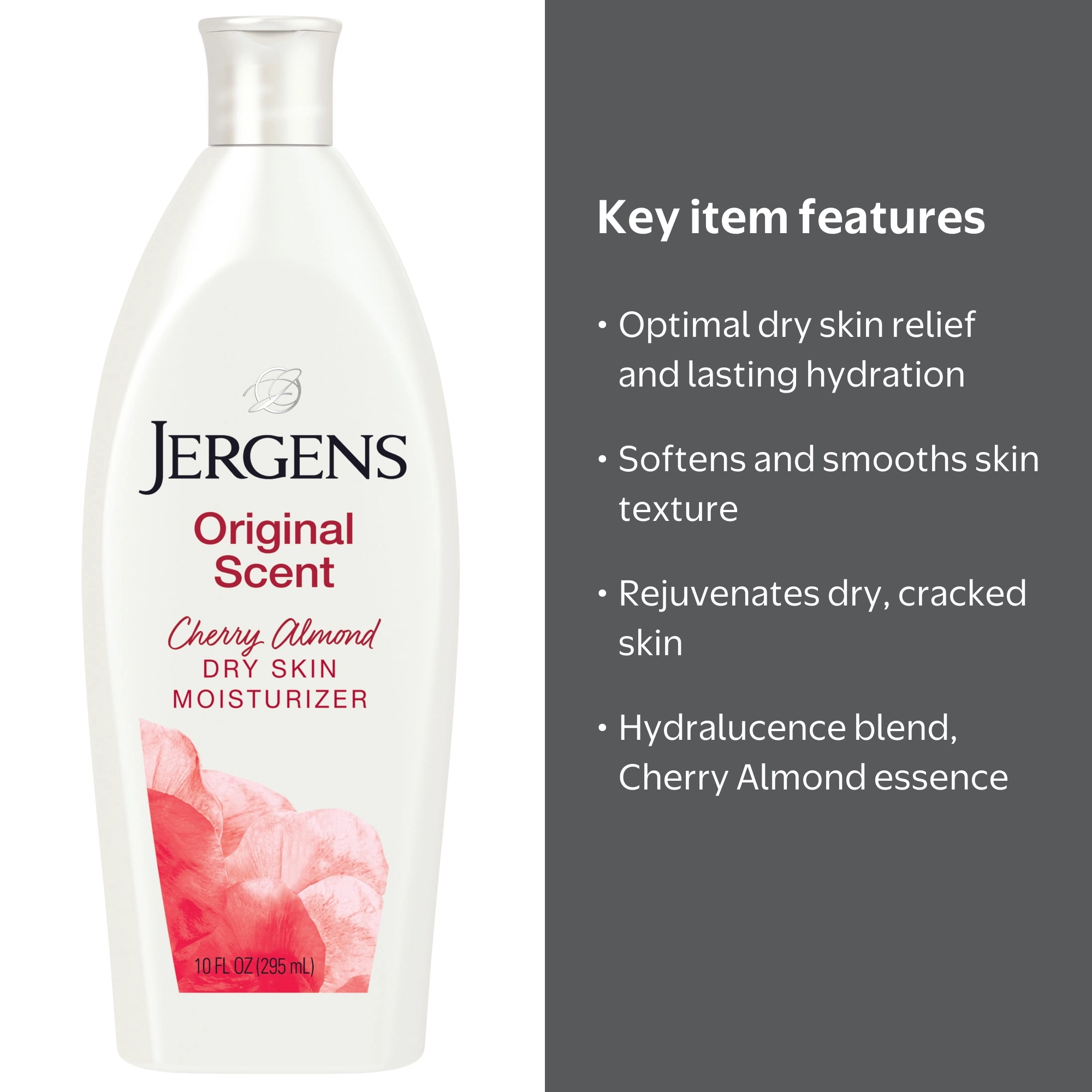 クレジェンテPierregina Lotion & Cream5セット10本 Jergens Original Scent Cherry Almond Body Lotion Moisturizer, 10