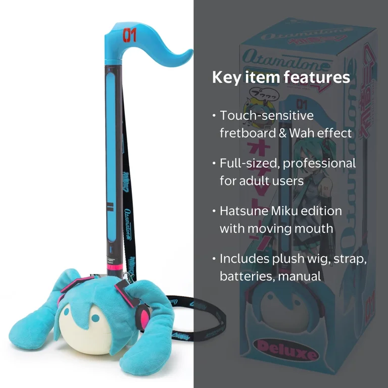 Otamatone Deluxe Musical Instrument, Special Edition Hatsune Miku
