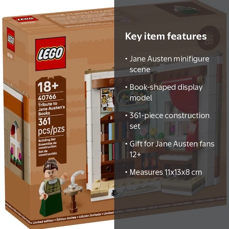 LEGO Tribute to Jane Austen, Historical Figure Model, 361-Piece