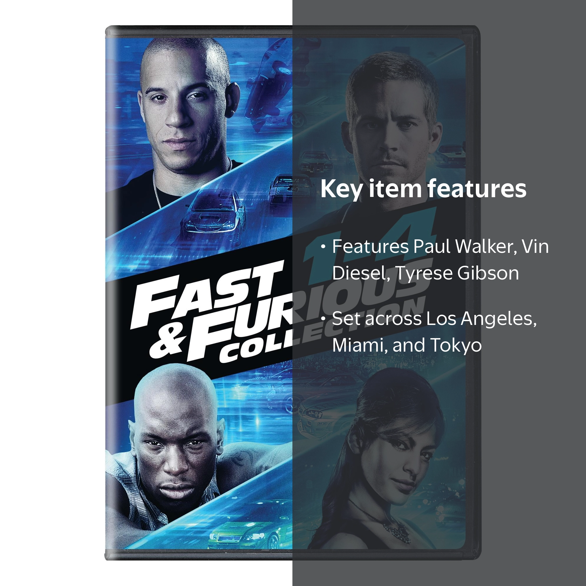 SDS, DVD, Fast & Furious Collection 1-4 with Box Set - Walmart.com