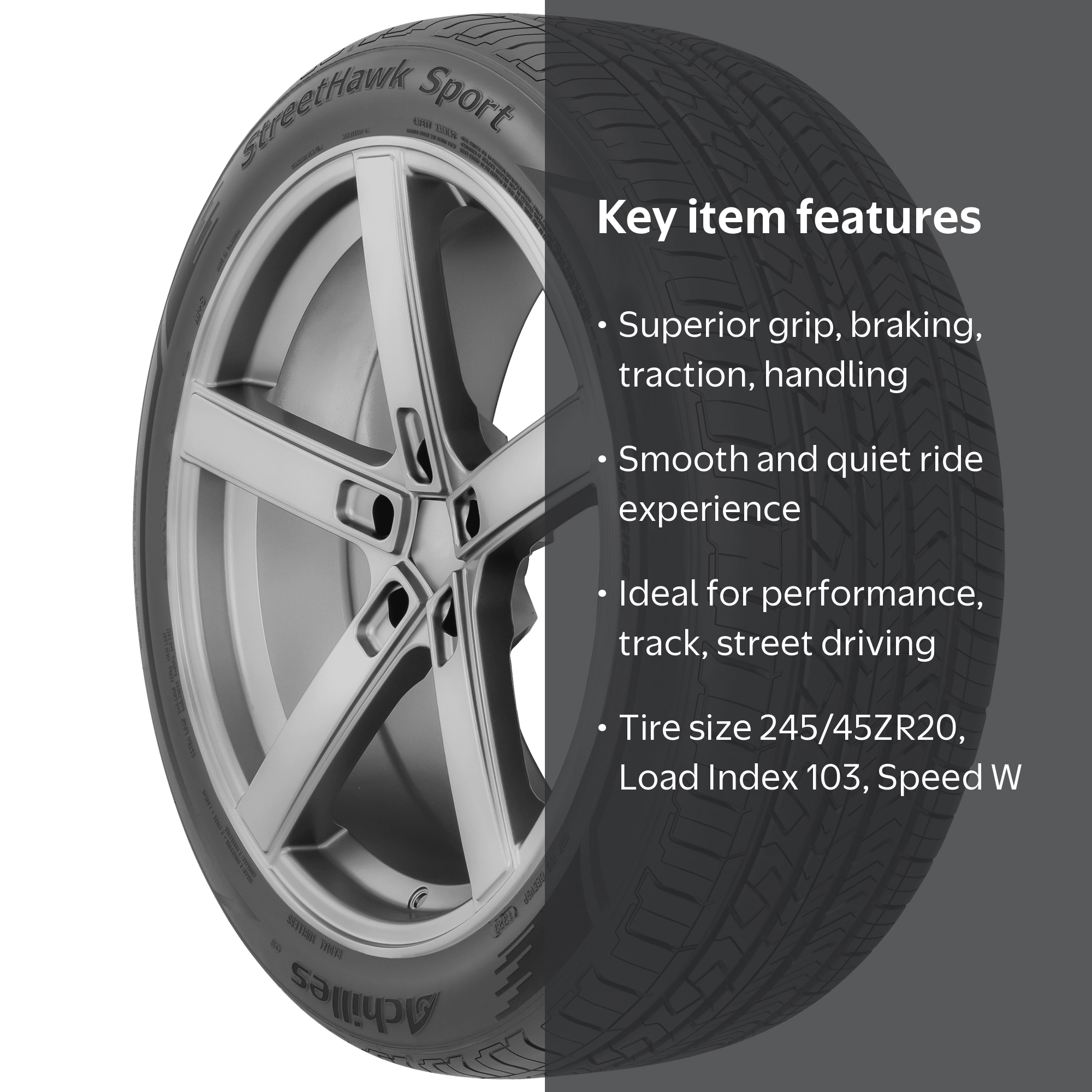 Achilles Street Hawk Sport UHP 245/45ZR20 103W XL All-Season