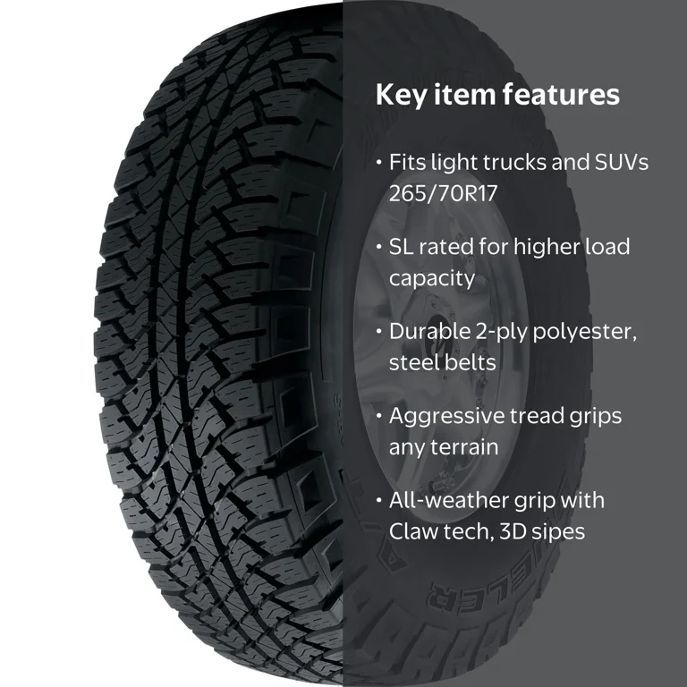 Bridgestone Dueler A/T RH-S 265/70R17 115S All Terrain Light Truck