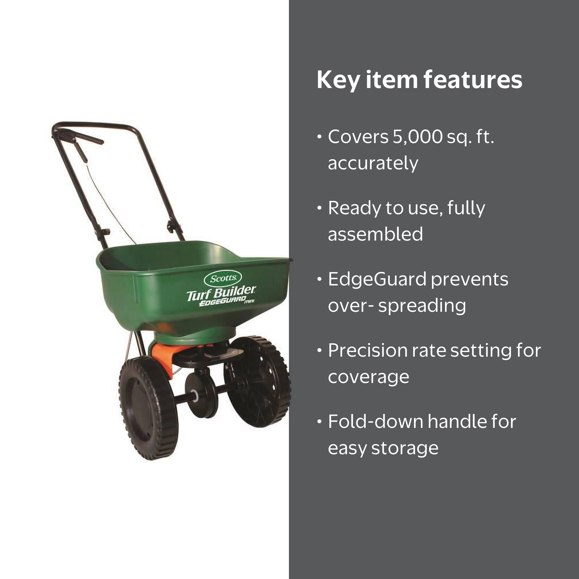 Scotts Turf Builder EdgeGuard Mini Broadcast Spreader - Walmart.com