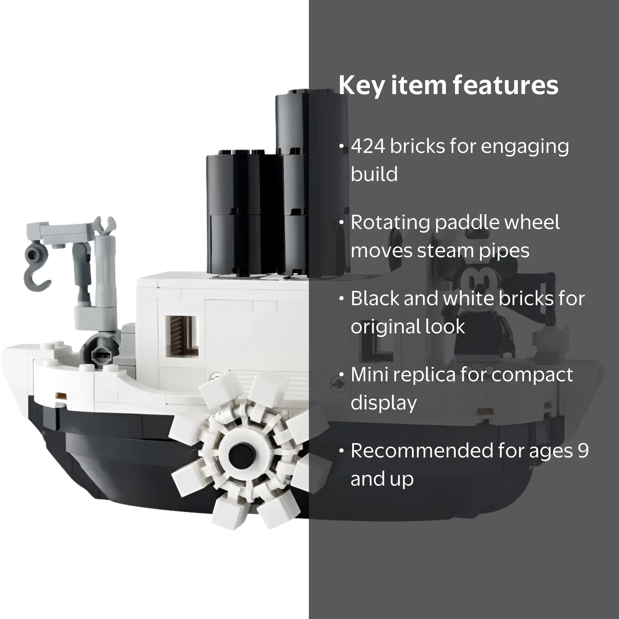 LEGO Disney 100th Anniversary Mini Steamboat Willie Exclusive Set