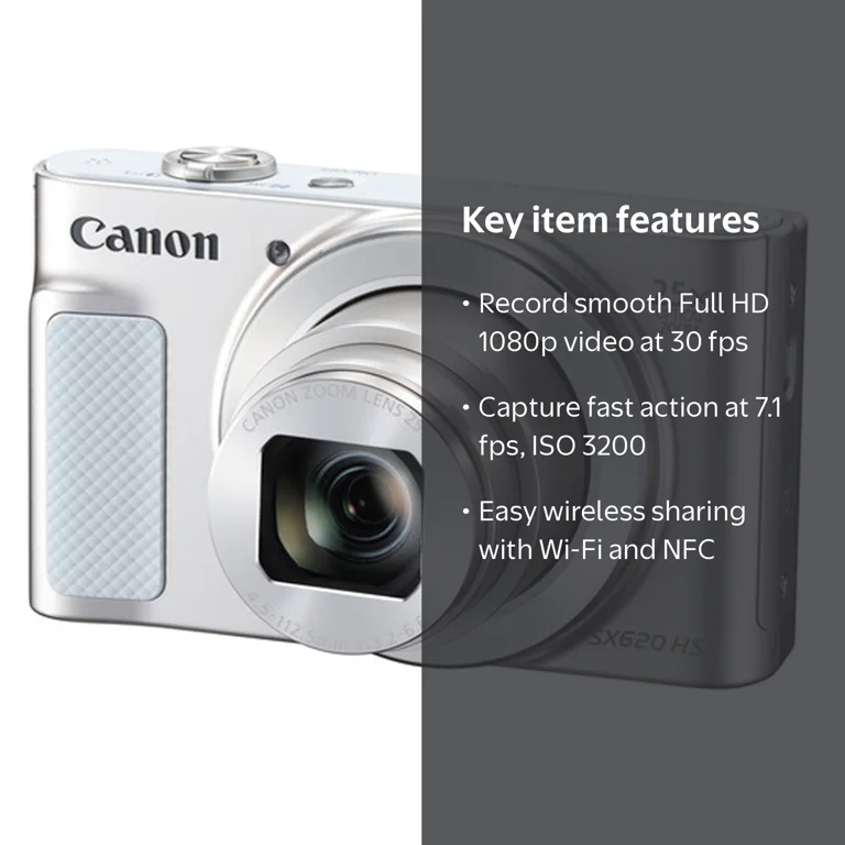 Canon PowerShot SX620 HS Point & Shoot Digital Camera with WiFi