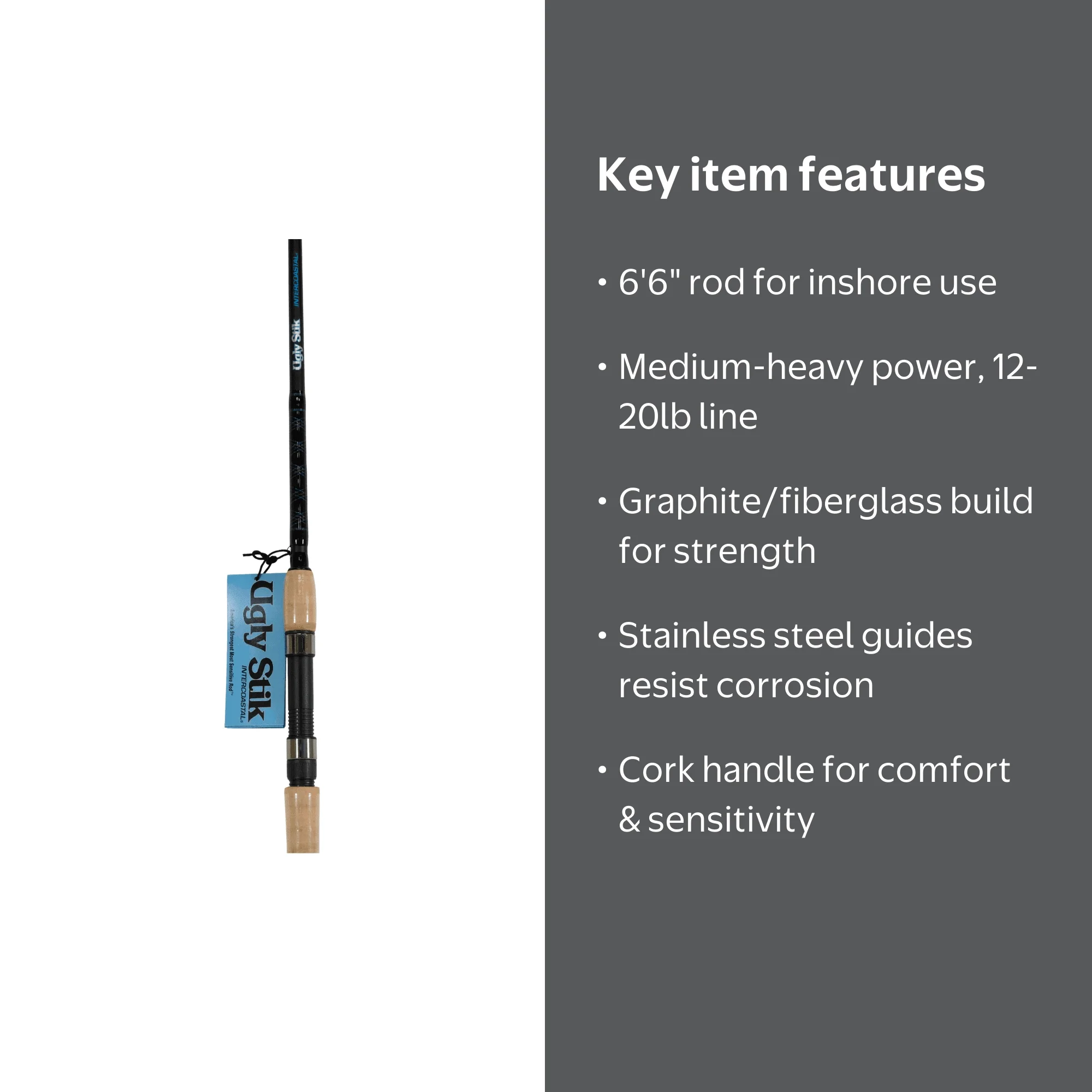 shakespeare ugly stik intercoastal spinning rod Elite Rods by Ugly Stik Ugly Stik Striper Spinning Rod