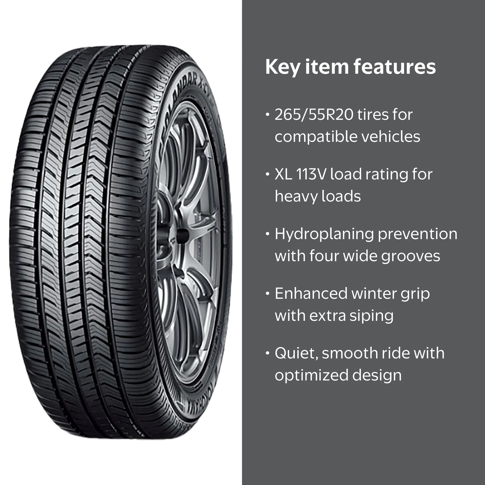 Yokohama G057E All Season 265/55R20 113V XL SUV/Crossover Tire