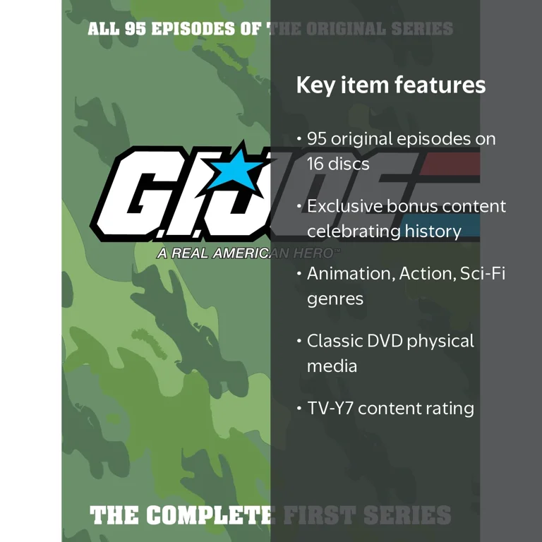 SDS, G.I. Joe DVD Complete Series, 16-disc, Action Animation Sci