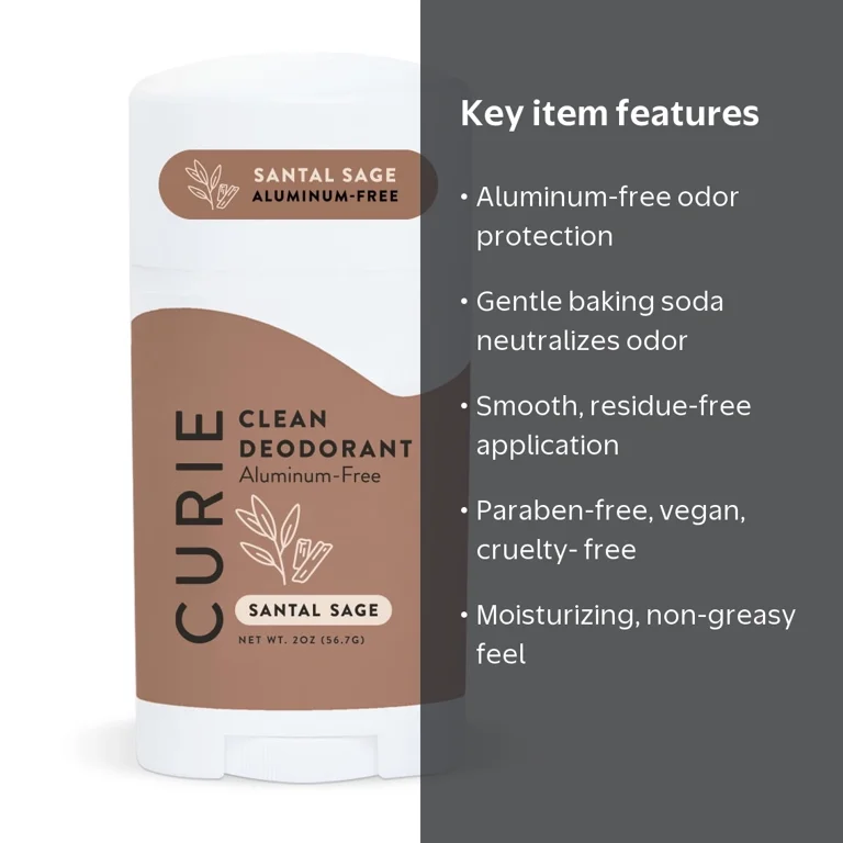 Curie Clean Deodorant Stick, Santal Sage, 2oz - Walmart.com