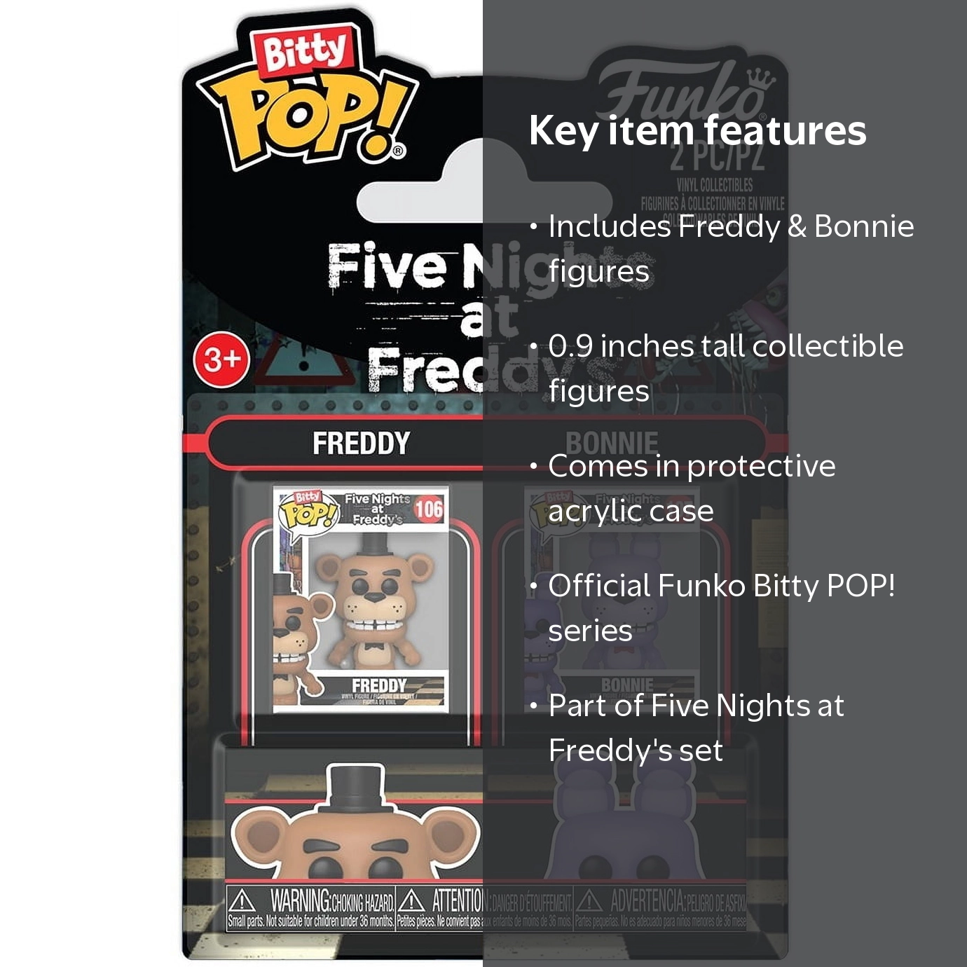 Funko POP! Five Nights at Freddy's, 2-Pack, Freddy and Bonnie