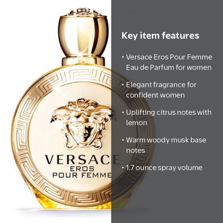 Versace, Perfume for Women, 1.7 oz EDP Spray, Eros Pour Femme
