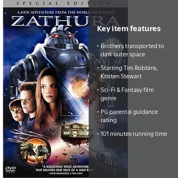 Zathura: A Space Adventure (DVD) - Walmart.com