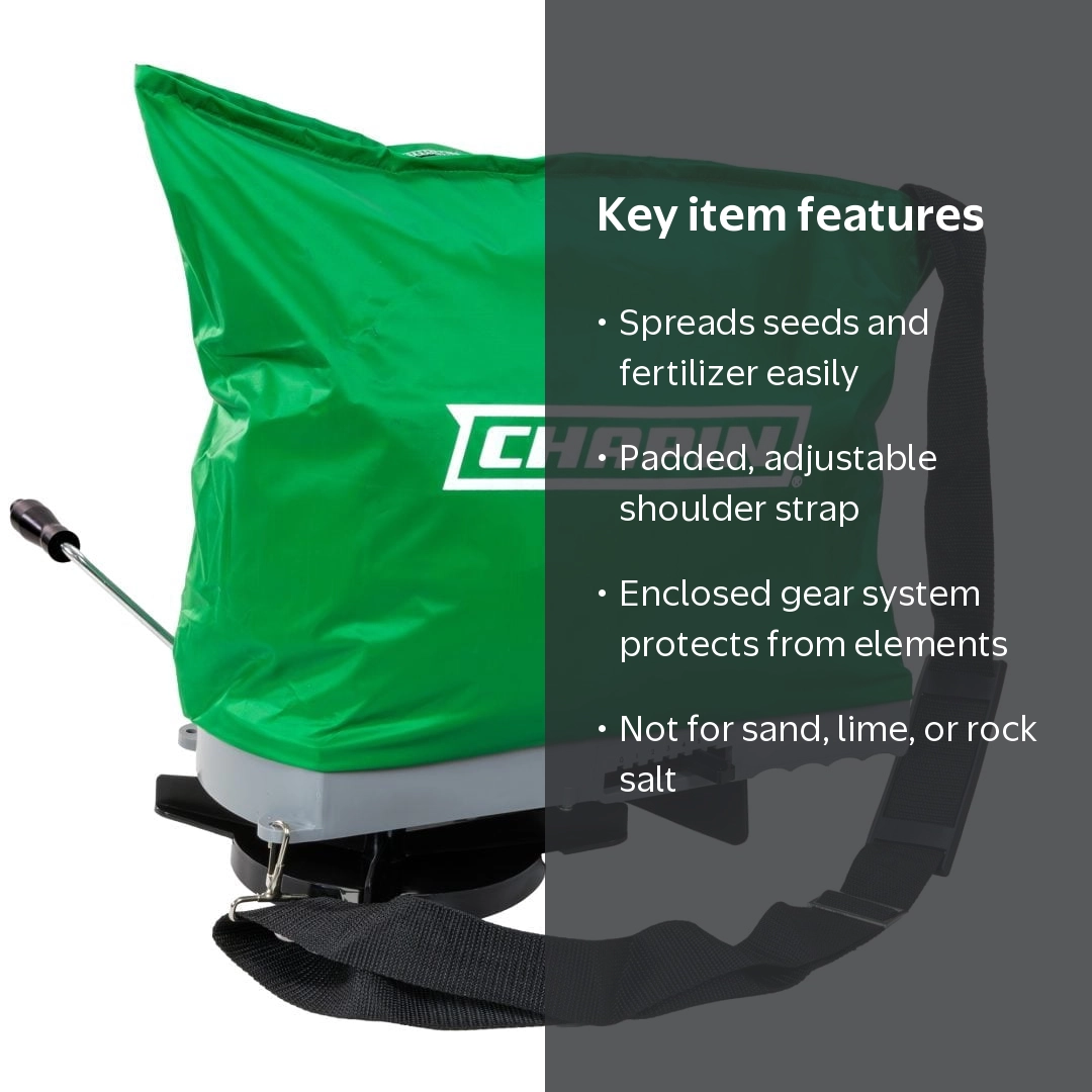 Chapin, Handheld Seed Spreader, 25lb capacity, Waterproof Bag