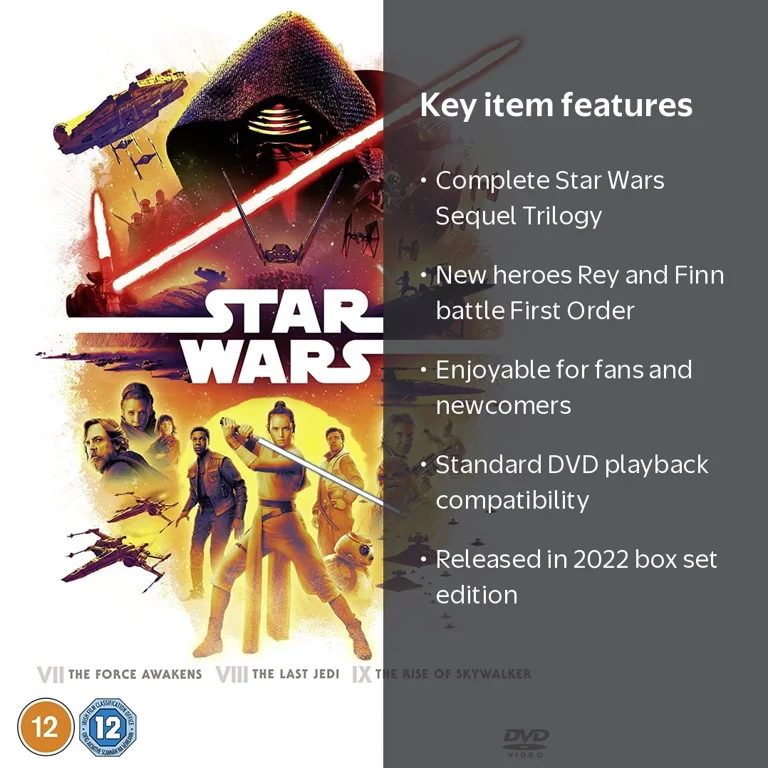 Star Wars Complete Collection: Sequel Trilogy DVD (Episodes 7-9