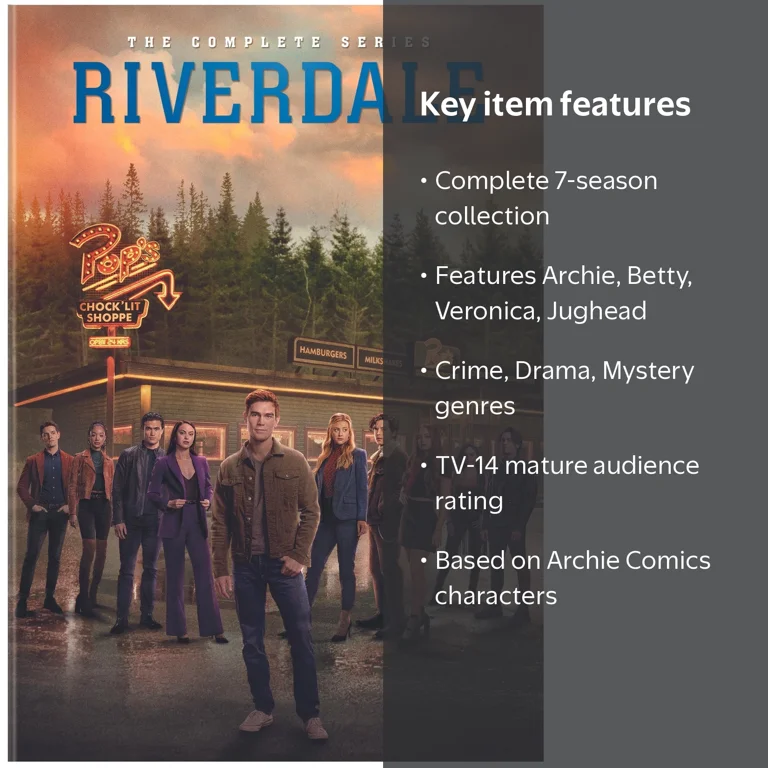 SDS, Riverdale The Complete Series DVD, 7 Seasons on 29 Discs