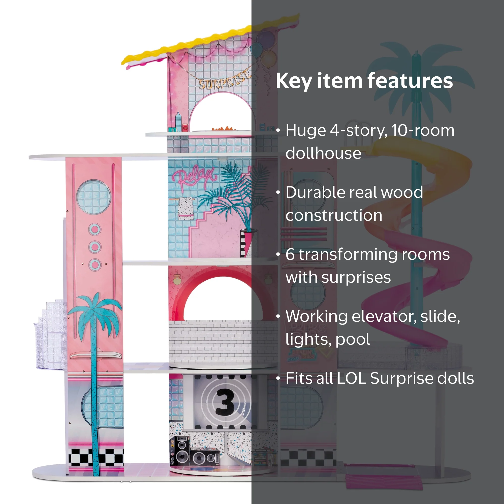 Takara Tomy - ☆げんきさん専用☆LOL SURPRISE! house LOL Surprise OMG House of Surprises - Big Real Wood Doll Mansion