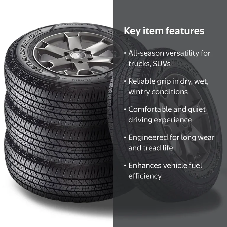 Goodyear Wrangler Fortitude HT 265/60R18 110T Tires, Set of 4