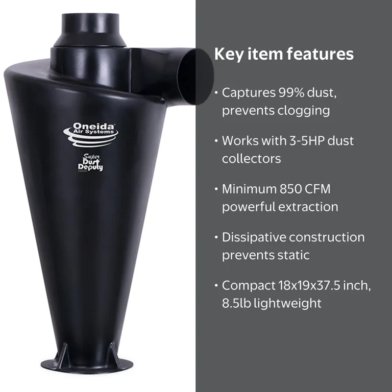 Oneida Air Systems Super Dust Deputy XL 6 in DIY Cyclone