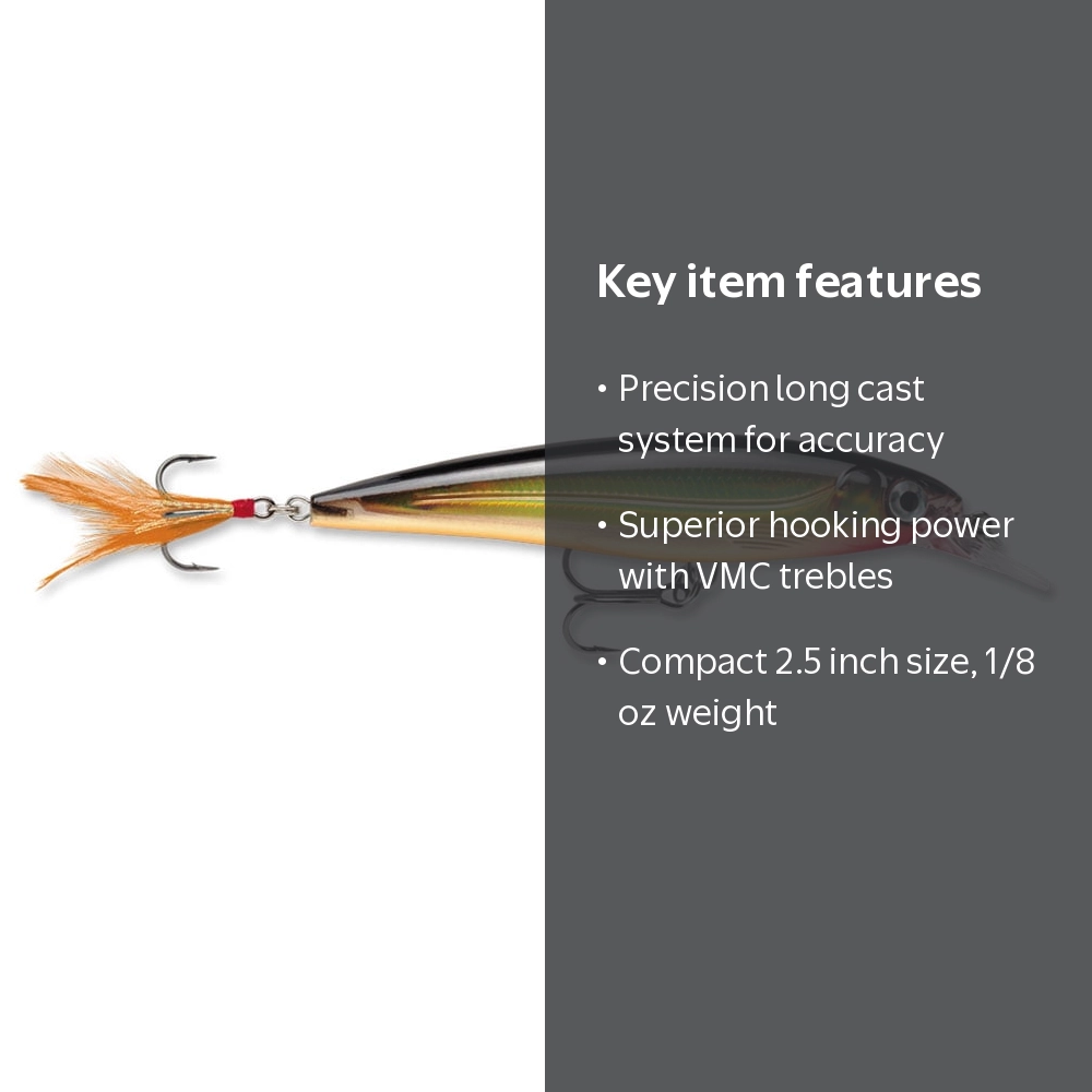 Rapala X-Rap 06 Gold Jerkbait Fishing Lure 2.5