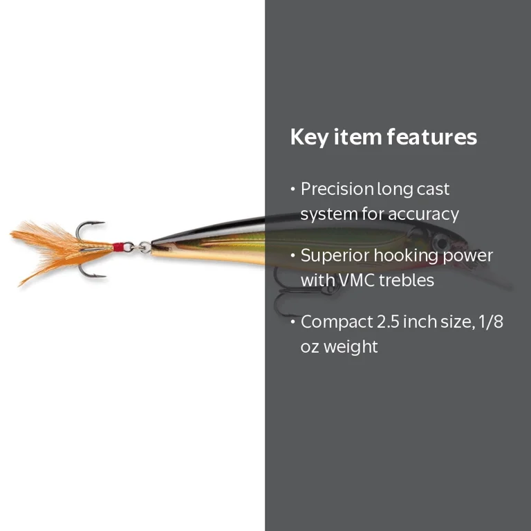 Rapala X-Rap 06 Gold Jerkbait Fishing Lure 2.5