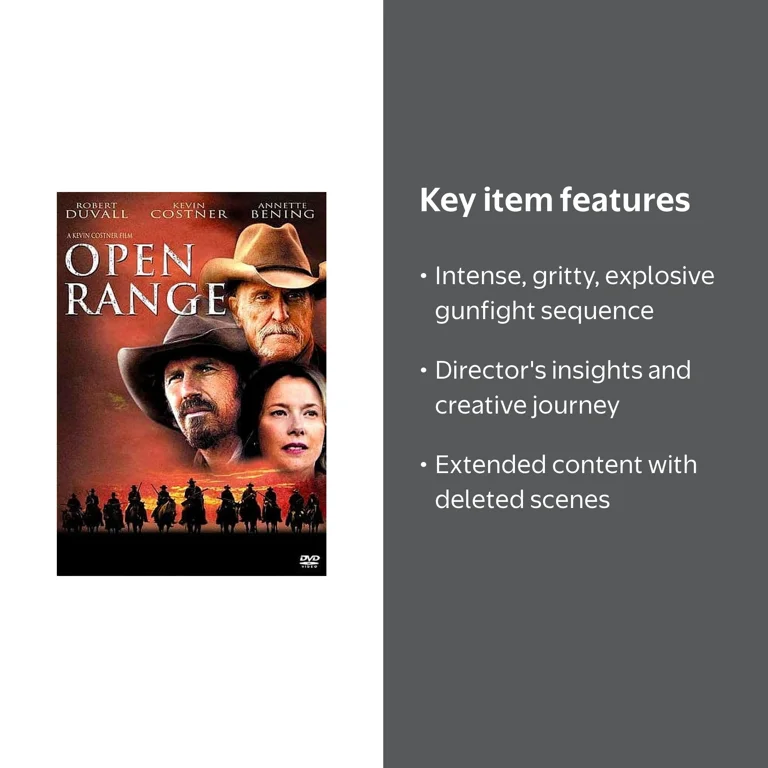 Mill Creek, DVD, Open Range 2003, Western Movies with Special