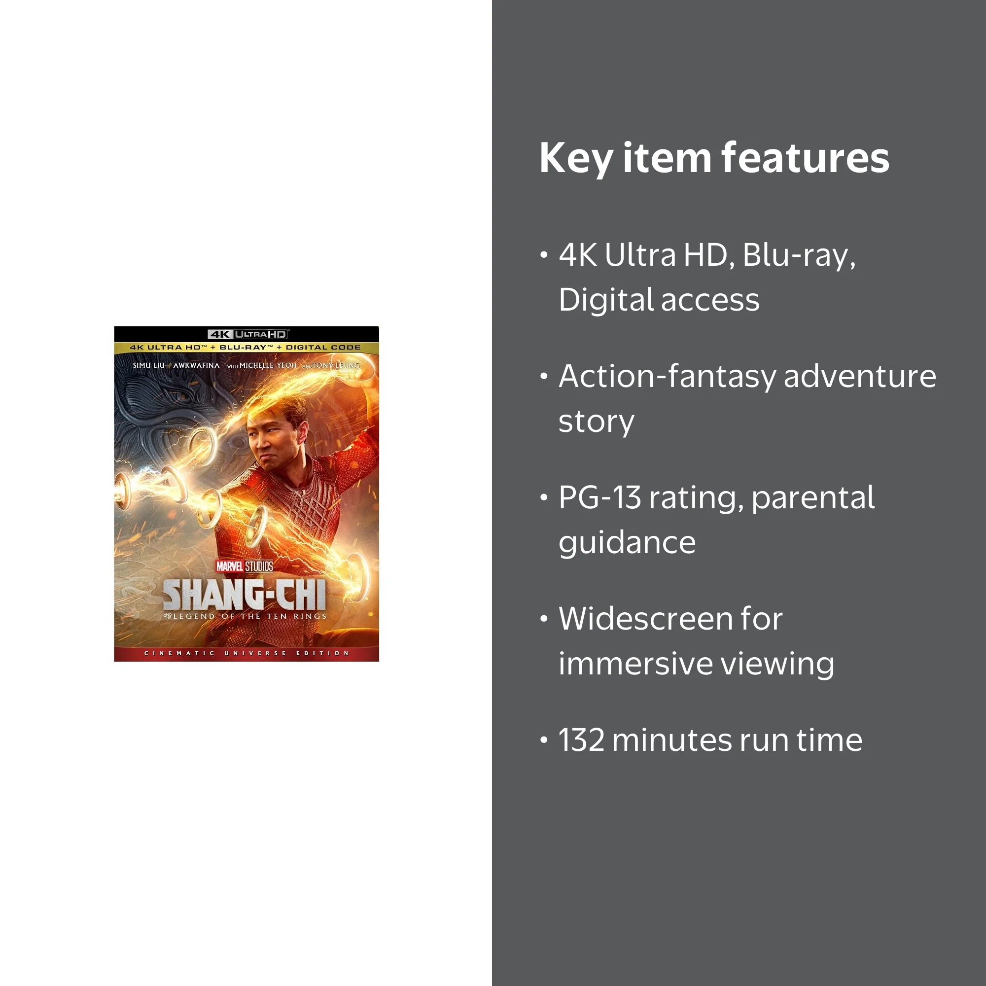 Shang-Chi and the Legend of the Ten Rings (4K Ultra HD + Blu-ray +