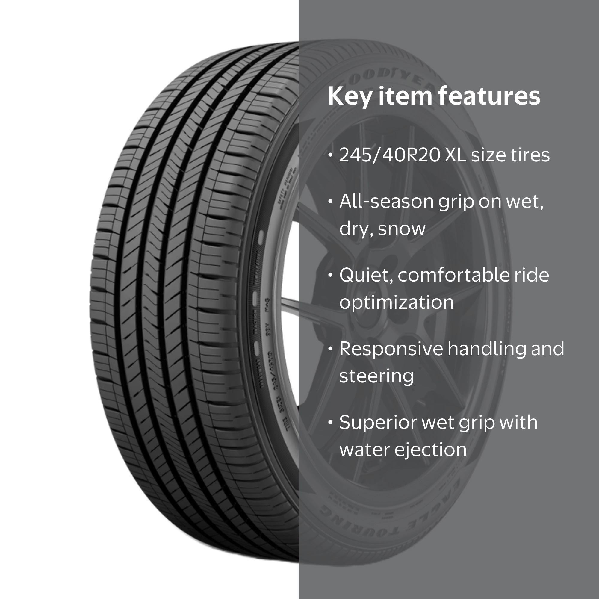 Goodyear Eagle Touring 245/40R20 99W XL All-Season Passenger Tire