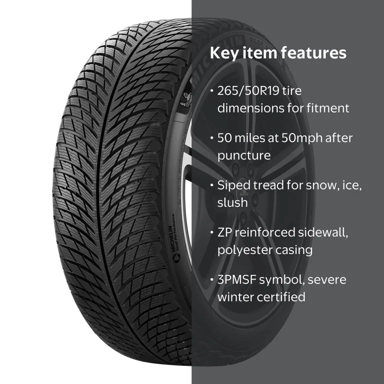 Michelin Pilot Alpin 5 PA5 SUV ZP RFT 265/50R19 110H XL Passenger