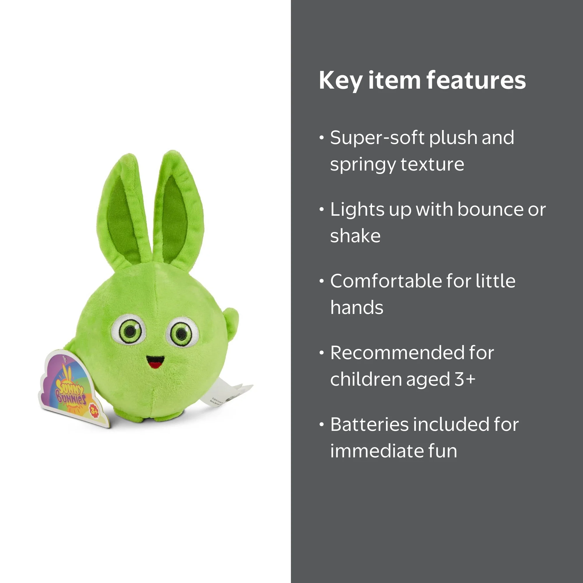 Sunny Bunnies Light Up and Bounce Plush - Hopper - Walmart.com