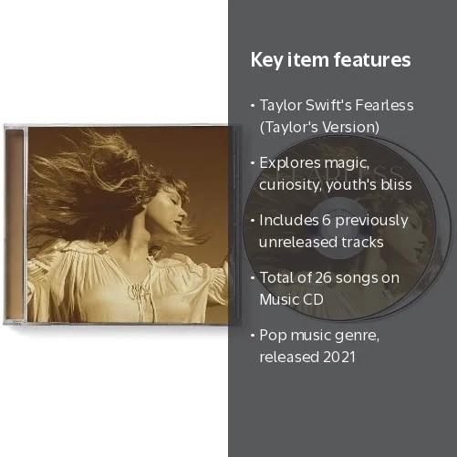Taylor Swift - Fearless (Taylor's Version) - CD, 26 Songs